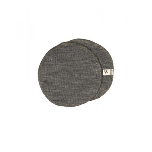 Amningsinlägg I 100% Ekologisk Merinoull, 1 Set, Oeko-texÂ® Brown Melange Small (ca. 12 Cm I Diameter)