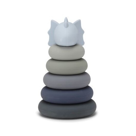 Konges Sløjd, Stapeltorn, Mini Stacking, Blå