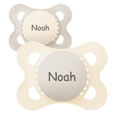 Mam Original,  Storlek 1 (0-6mån), Symetrisk - Silikon, Namnnappar
