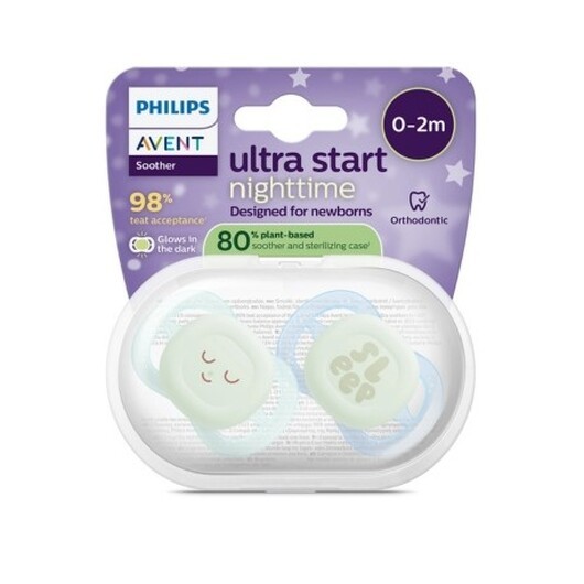 Philips Avent, 80% Växtbaserad, Ultra Start Nighttime, Strl. 0 (0 - 2 Mån)
