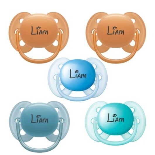 Philips Avent Ultra Soft, Storlek 2 (6+ Mån.), Symmetrisk - Silikon , Namnnappar , 5-pack