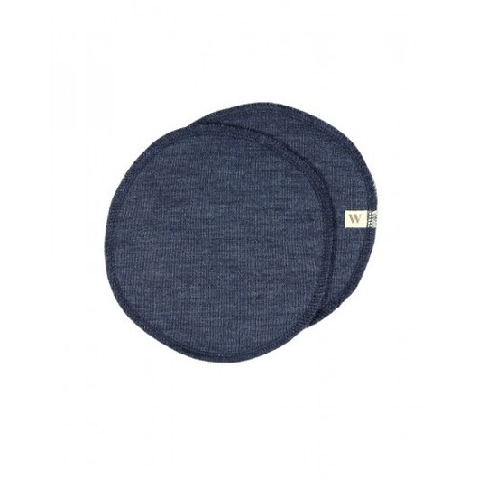 Amningsinlägg I 100% Ekologisk Merinoull, 1 Set, Oeko-texÂ® Navy-blue Medium (ca. 15 Cm I Diameter)