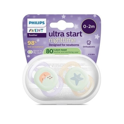 Philips Avent, 80% Växtbaserad, Ultra Start Nighttime, Strl. 0 (0 - 2 Mån)