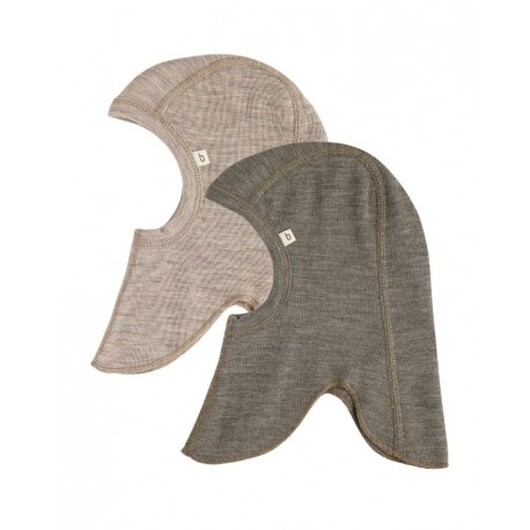 Balaclava I 100% Ekologisk Merinoull För Bebisar Och Barn, Tjock Design - 2 Lager Tyg, 2-pack