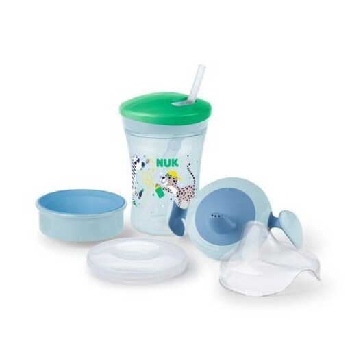 Nuk Learn-to-drink Kopp, Green, 6+m
