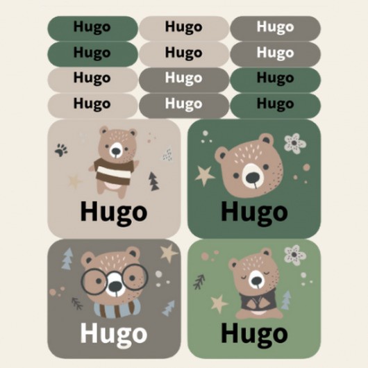 112 Namnlappar, Skola, Blandpaket