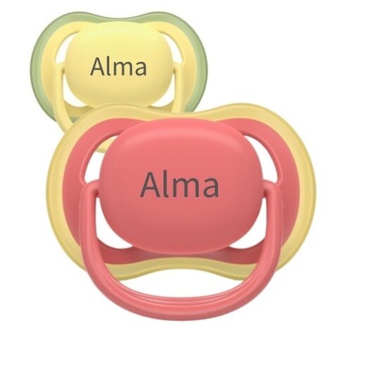 Philips Avent Ultra Air, 80% Växtbaserad, Storlek 3 (18+ Mån.), Symmetrisk - Silikon,namnnappar