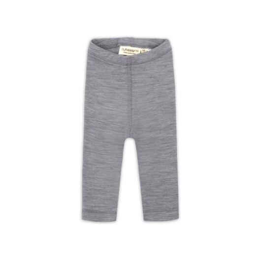 Leggings I 100% Ekologisk Merinoull För Bebisar Och Barn 98 Grey Melange