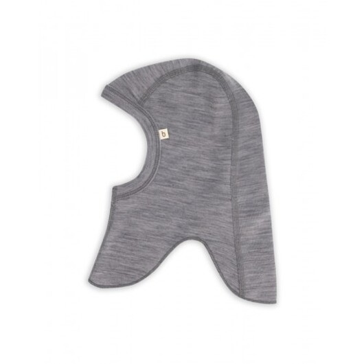 Balaclava I 100% Ekologisk Merinoull För Bebisar Och Barn, Tunn Design - 1 Lager Tyg 98/104 Grey Melange