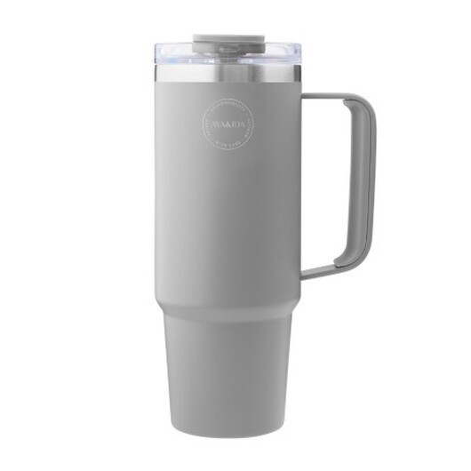 Aya&ida, Thermo Mugg Med Sugrör, To-go-mugg, 885 Ml, Light Grey