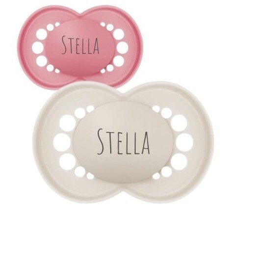 Mam Original, Storlek 3 (16-36mån), Symetrisk - Silikon, Namnnappar