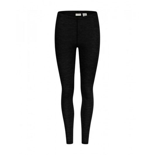 Leggings Dam I 100% Merinoull, 1x1 Ribb Black L