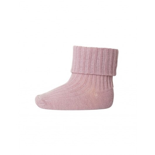 Baby Ankelsockor I Merinoull Med Omvik Wood Rose 17/18