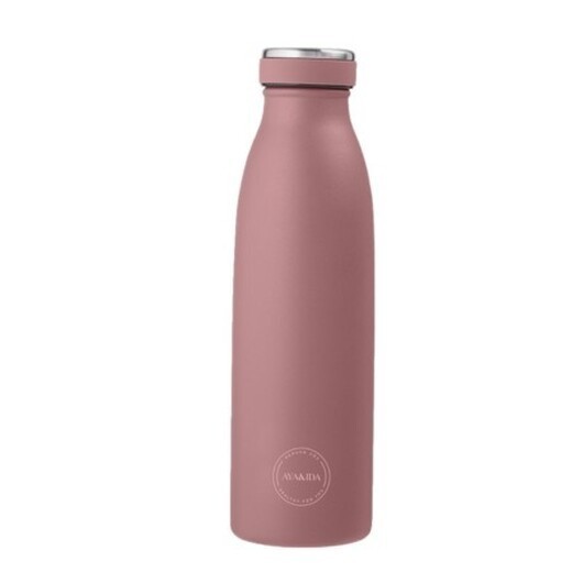 Aya&ida, Drinking Bottle, Vattenflaska Med Lock, 500 Ml, Ash Rose