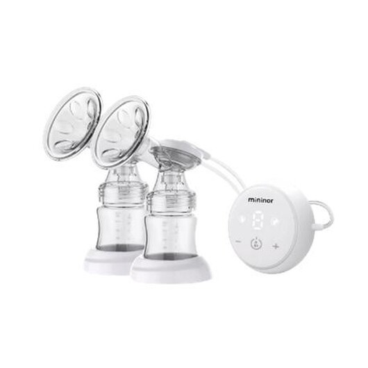 Mininor, Elektrisk Bröstpump, White - Transparent