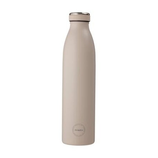 Aya&ida, Drinking Bottle, Vattenflaska Med Lock, 750 Ml, Cream Beige