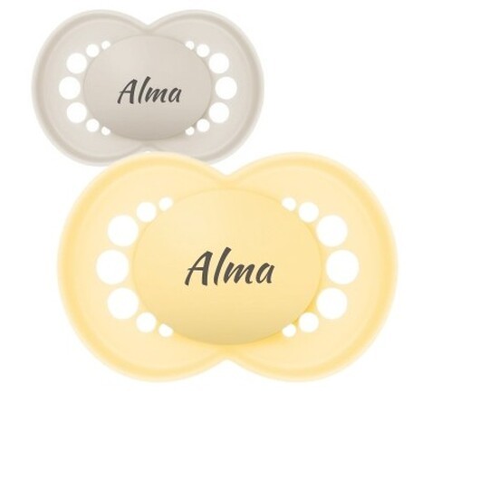 Mam Original, Storlek 2 (6-16mån), Symetrisk - Silikon, Namnnappar