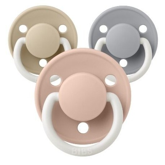 Bibs De Lux Night, Storlek 1 (0-6 Mån.) , Rund - Latex