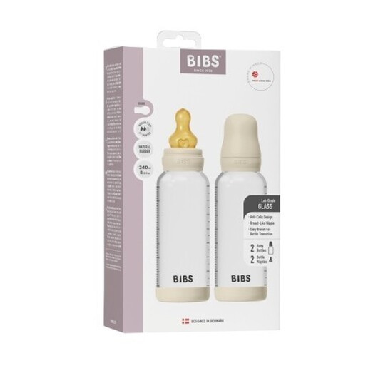 Bibs Glasnappflaska, 240 Ml, 2-pack Latex