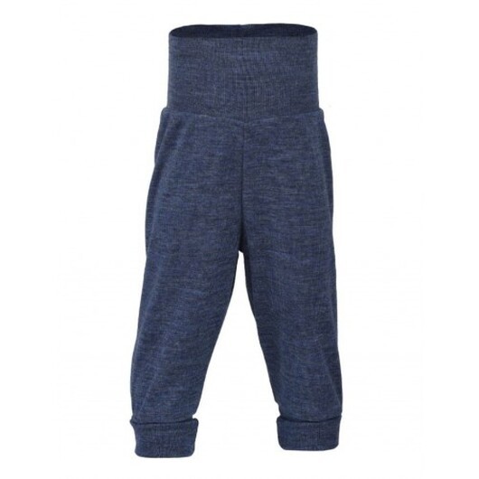 Byxor I 100% Ull 74/80 Blue Mélange