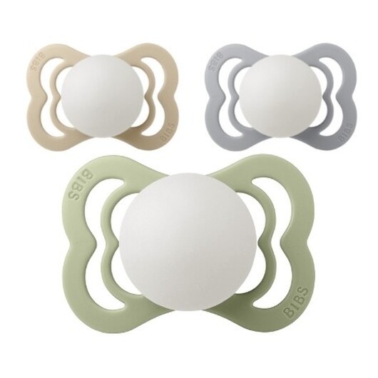 Bibs Supreme Night Glow, Storlek 1 (0-6 Mån), Symmetrisk - Silikon