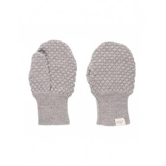 Mp Oslo Vantar, 100% Ull & Bomullsfoder, Oeko-texÂ® Light Brown Melange 0-1y