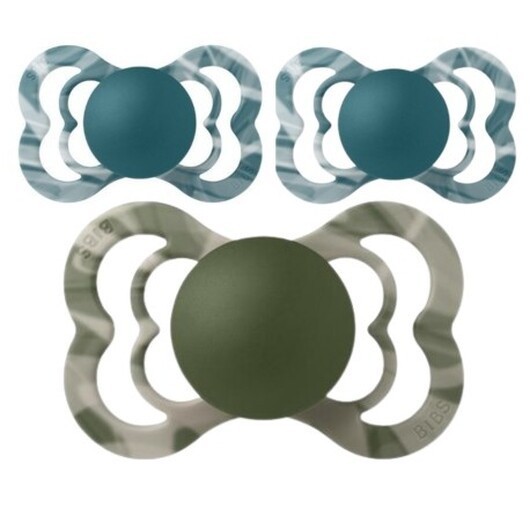 Bibs Supreme Tie Dye, Storlek 2 (6+ Mån.), Symmetrisk - Latex,namnnappar