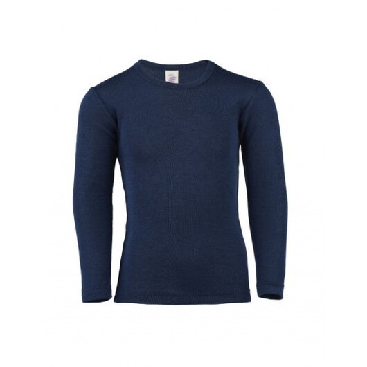 Tröja I Ull/silke 164 Navy-blue