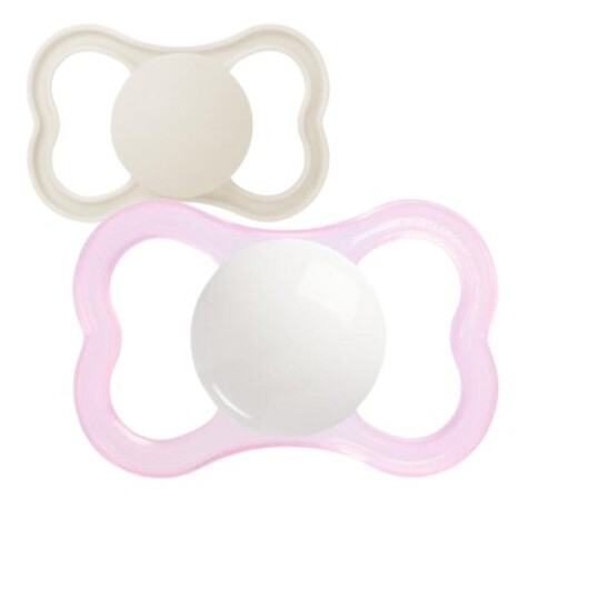 Mam Air,  Storlek 3 (16-36mån), Symetrisk- Naturgummi, Namnnappar