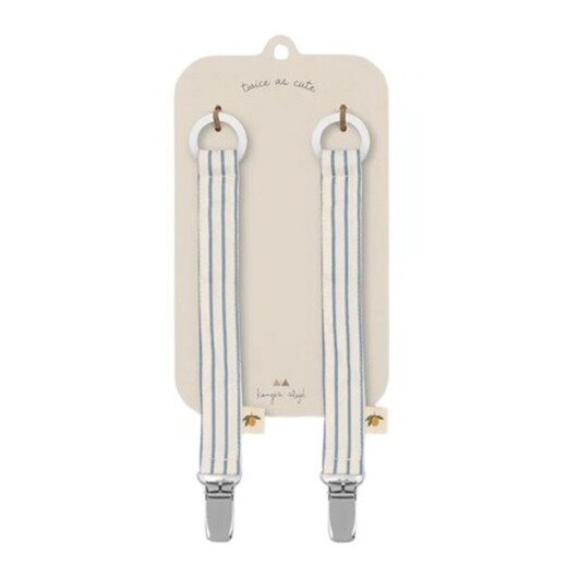 Konges Sløjd, 2-pack Napphållare - Bomull, Stripe Bluie