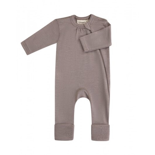 Heldräkt Med Dragkedja I 100% Merinoull, Oeko-texÂ® 92 Lavender