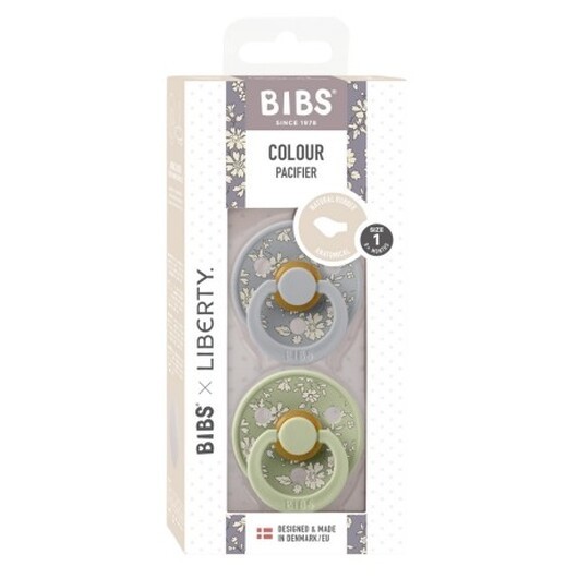 Bibs X Liberty, Colour 2-pack, Storlek 1 (0-6 Mån), Ortodontisk - Latex