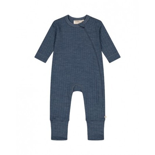 Heldräkt Med Dragkedja I 100% Merinoull Med Dropneedle-mönster, Oeko-texÂ®