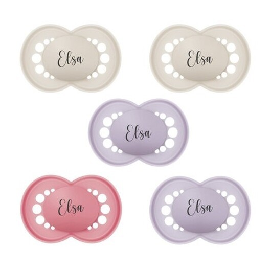 Mam Original, Storlek 3 (16-36mån), Symetrisk - Silikon, Namnnappar , 5-pack