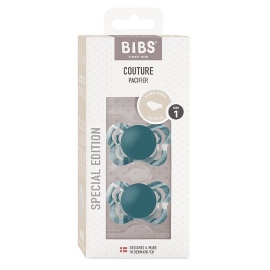 Bibs Couture Tie Dye - 2 Pack,  Storlek 1 (0-6 M), Ortodontisk  -  Latex
