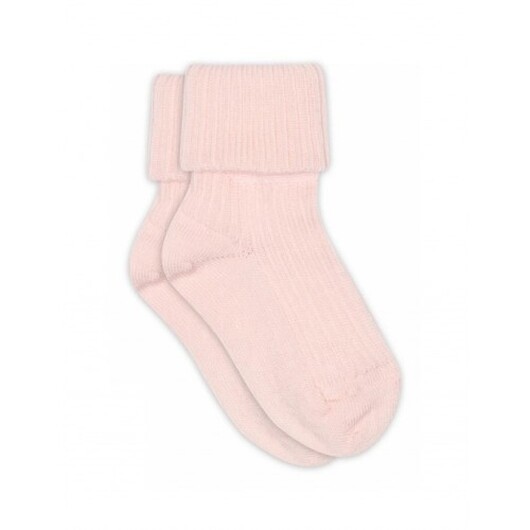 Baby Ankelsockor I Merinoull Med Omvik 22/24 Light Pink