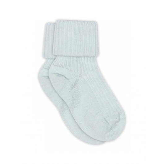 Baby Ankelsockor I Merinoull Med Omvik 25/28 Sky Wave