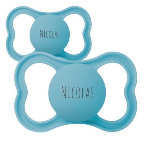 Mam Air, Storlek 3 (16-36mån), Symetrisk- Silikon, Namnnappar