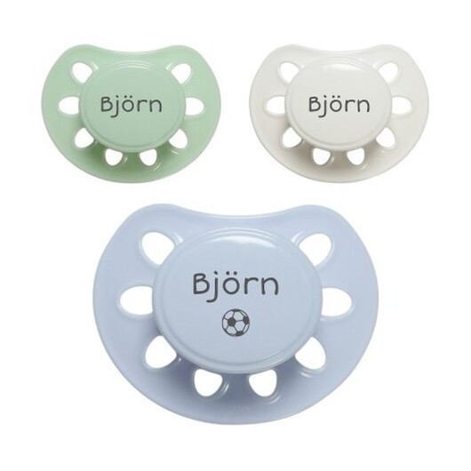 Esska Classic, Storlek 1 (0-6 Mån.), Anatomisk - Silikon, Namnnappar