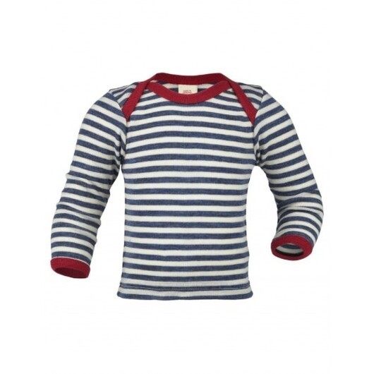 Blus I 100% Ull 74/80 Blue Mélange/nature