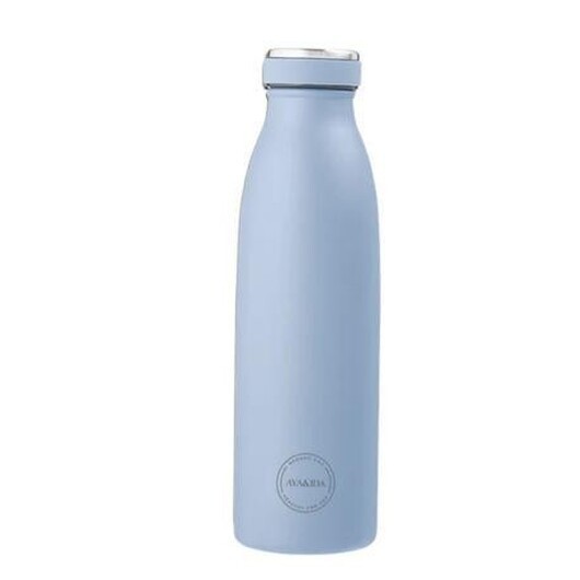 Aya&ida,  Drinking Bottle, Vattenflaska Med Lock, 500 Ml, Powder Blue