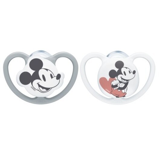 Nuk Space Disney, Storlek 1 (0-6 Mån.), Anatomisk-silikon, 2-pack
