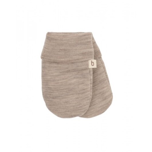 Vantar I 100% Ekologisk Merinoull För Bebisar Och Barn 50/56 Beige Melange