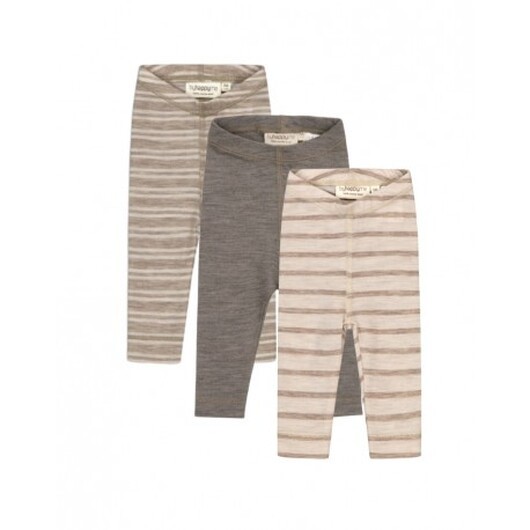 Leggings I 100% Ekologisk Merinoull För Bebisar Och Barn, 3-pack