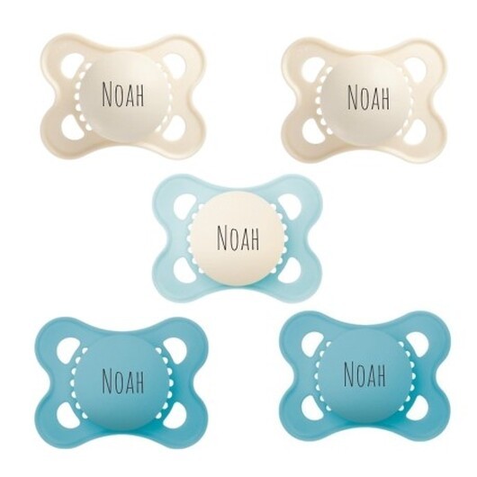 Mam Original, Storlek 1 (0-6mån), Symetrisk - Silikon, Namnnappar