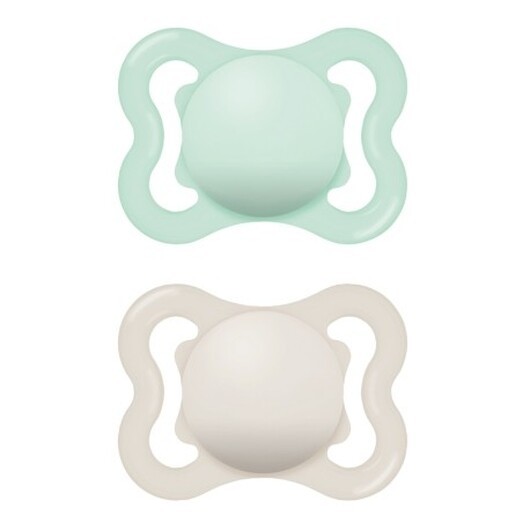 Mam Mini Air, 2 Pack, Storlek 1 (0-6 Månader), Symmetrisk/silikon