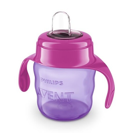 Philips Avent, Kopp Med Drickpip, Lila/rosa, Storlek 6m+