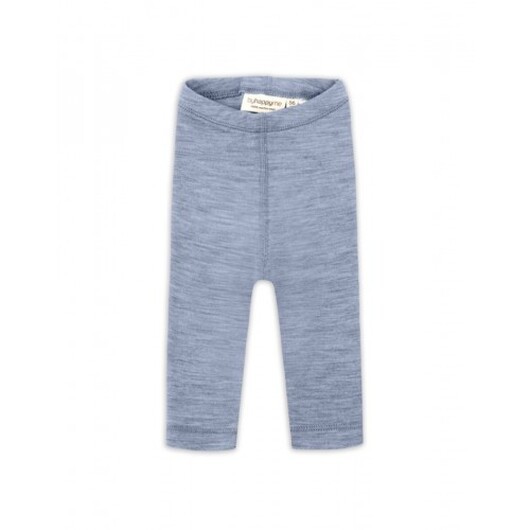 Leggings I 100% Ekologisk Merinoull För Bebisar Och Barn 74 Light Blue Melange