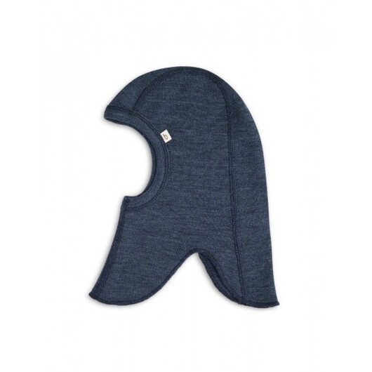 Balaclava I 100% Ekologisk Merinoull För Bebisar Och Barn, Tunn Design - 1 Lager Tyg 62/68 Navy Melange