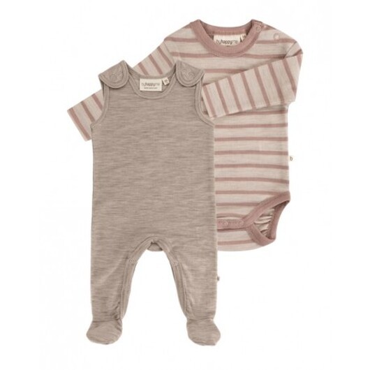 2-pack Ullpaket Till Baby, Romper Med Fötter & Body Med Knapp I 100% Merinoull
